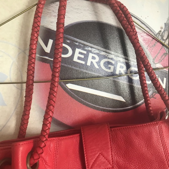 Soprano lamb leather coral handbag - Picture 3 of 8